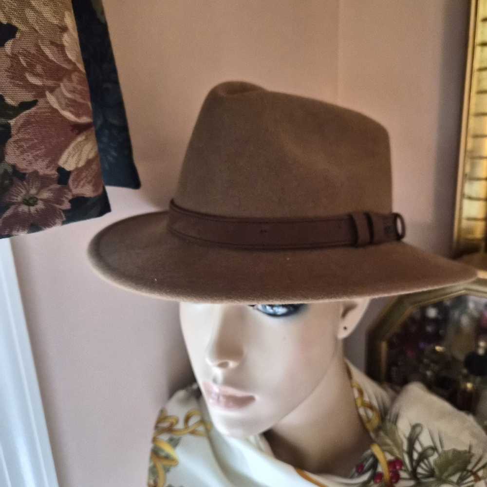 VINTAGE | SCALA | OUTBACK FEDORA COUNTRY HAT 100 % WOOL HAND MADE Sz M